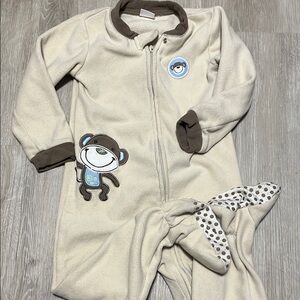 Cozy Cream and Brown Kids One Piece